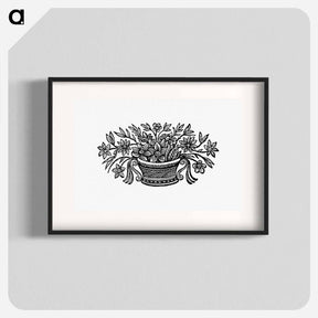 アートポスター-Flowers in a Pot
 - 大英図書館 Poster.