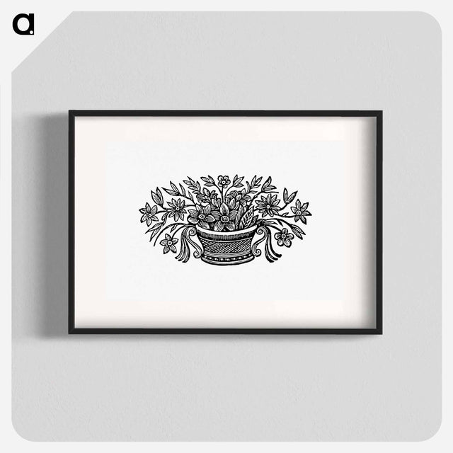 アートポスター-Flowers in a Pot
 - 大英図書館 Poster.