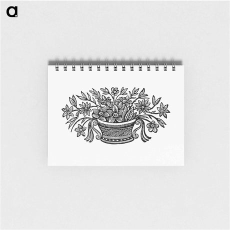 アートメモ帳-Flowers in a Pot
 - 大英図書館 Memo.