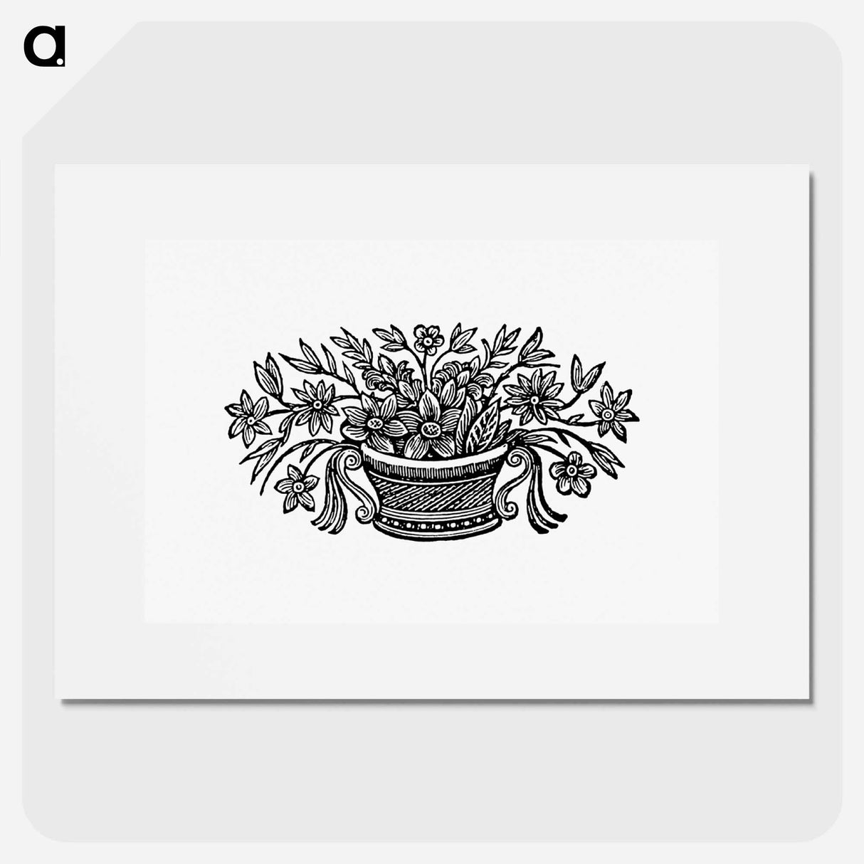 アートポスター-Flowers in a Pot
 - 大英図書館 Poster.
