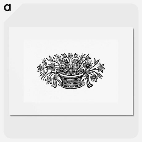 アートポスター-Flowers in a Pot
 - 大英図書館 Poster.