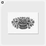 アートポストカード-Flowers in a Pot
 - 大英図書館 Postcard.
