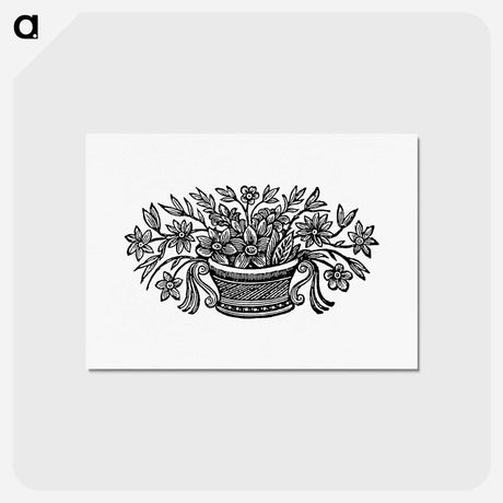 アートポストカード-Flowers in a Pot
 - 大英図書館 Postcard.