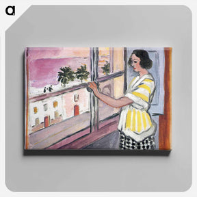 アートパネル-Young Woman at the Window, Sunset - アンリ マティス Canvas.