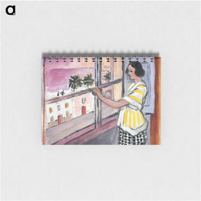 アートメモ帳-Young Woman at the Window, Sunset - アンリ マティス Memo.
