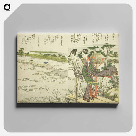 アートパネル-Sumida River - 葛飾 北斎 Canvas.