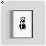 アートポスター-Dog Engraving from The New Hyperion
 - 大英図書館 Poster.
