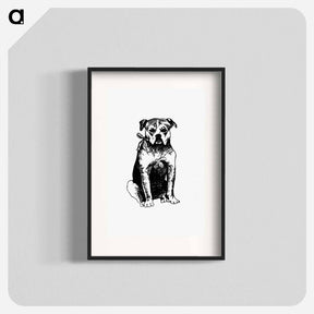 アートポスター-Dog Engraving from The New Hyperion
 - 大英図書館 Poster.