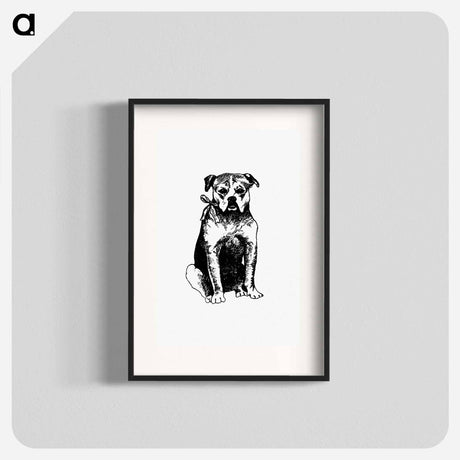 アートポスター-Dog Engraving from The New Hyperion
 - 大英図書館 Poster.