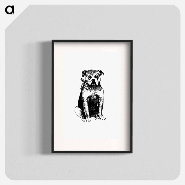 アートポスター-Dog Engraving from The New Hyperion
 - 大英図書館 Poster.