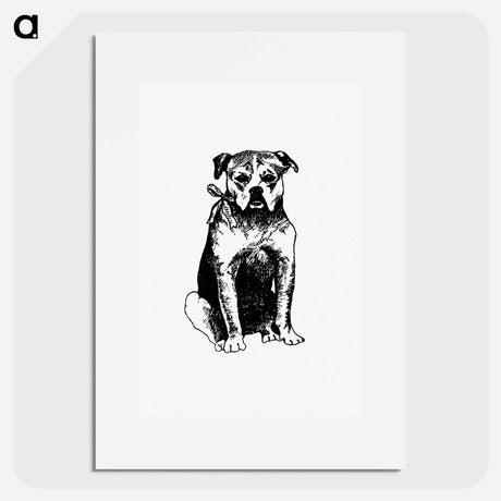 アートポスター-Dog Engraving from The New Hyperion
 - 大英図書館 Poster.