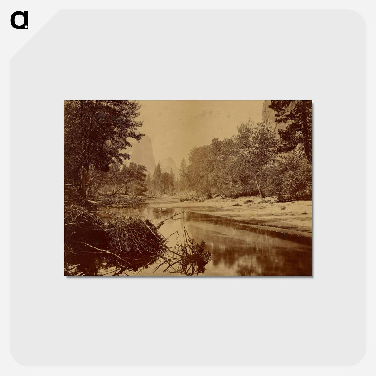 アートポストカード-Sylvan Bar. - Valley of the Yosemite
 - エドワード マイブリッジ Postcard.