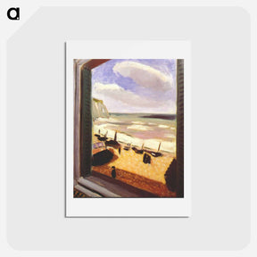 アートポストカード-Open Window at Etretat - アンリ マティス Postcard.