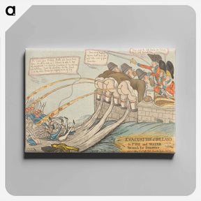アートパネル-Evacuation of Holland, or, Fire and Water Too Much for Dumourier
 - イェール大学アートギャラリー Canvas.
