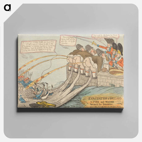 アートパネル-Evacuation of Holland, or, Fire and Water Too Much for Dumourier
 - イェール大学アートギャラリー Canvas.