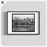 Migrant pea pickers camp in the rain. California. - Dorothea Lange Poster.