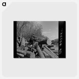 アートポストカード-Little Fork Lumberjack
 - ラッセル リー Postcard.