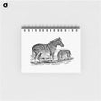 アートメモ帳-Zebra from Adventures in the Far Interior of South Africa
 - 大英図書館 Memo.