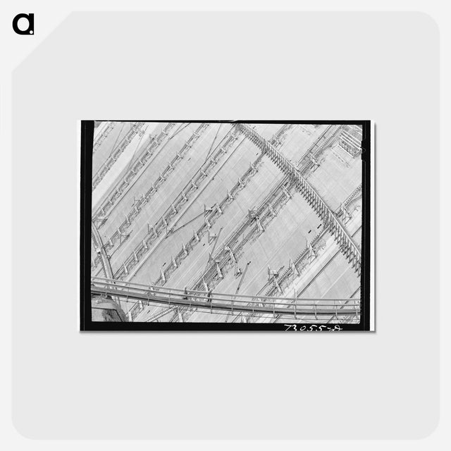 アートポストカード-Shasta Dam Construction
 - ラッセル リー Postcard.