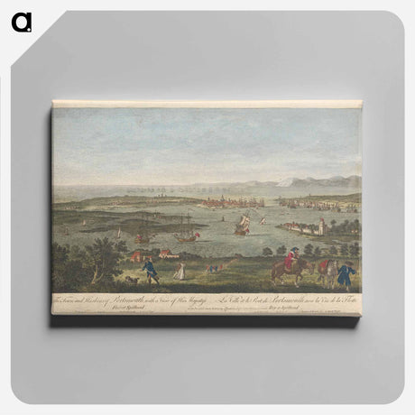 アートパネル-The Town & Harbour of Portsmouth, with a View of His Majesty's Fleet Spitthead
 - イェール大学アートギャラリー Canvas.