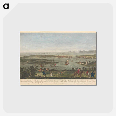 アートポストカード-The Town & Harbour of Portsmouth, with a View of His Majesty's Fleet Spitthead
 - イェール大学アートギャラリー Postcard.