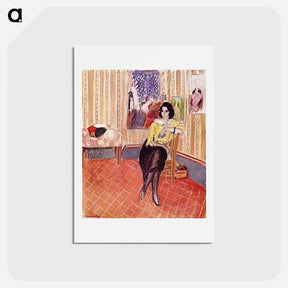 アートポストカード-Portrait of his daughter - アンリ マティス Postcard.