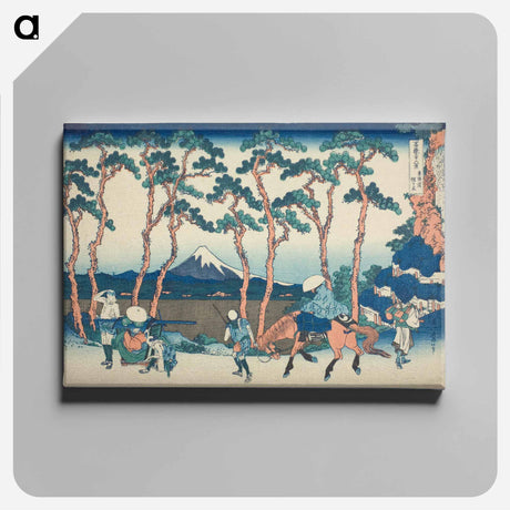 アートパネル-Hodogaya on the Tokaido - 葛飾 北斎 Canvas.