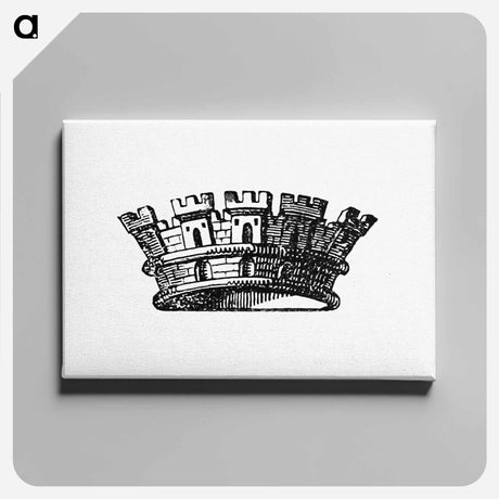 アートパネル-European Crown Engraving
 - 大英図書館 Canvas.