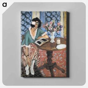 アートパネル-Woman Reading - アンリ マティス Canvas.