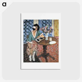 アートポストカード-Woman Reading - アンリ マティス Postcard.