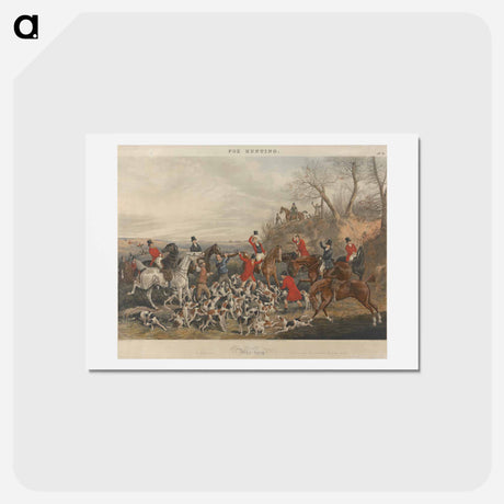 アートポストカード-Fox-hunting: Who-hoop!
 - イェール大学アートギャラリー Postcard.