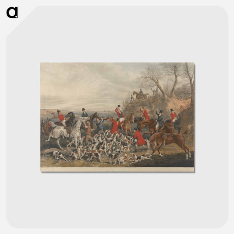 アートポストカード-Fox-hunting: Who-hoop!
 - イェール大学アートギャラリー Postcard.