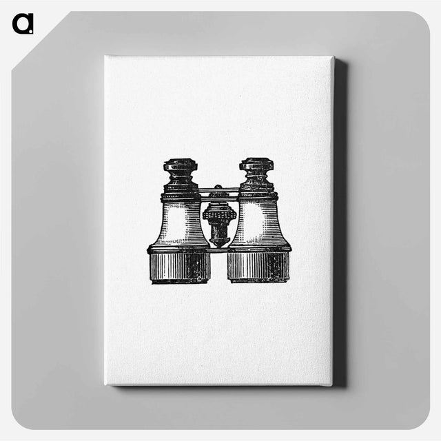 アートパネル-Binoculars and Maps Illustration
 - 大英図書館 Canvas.