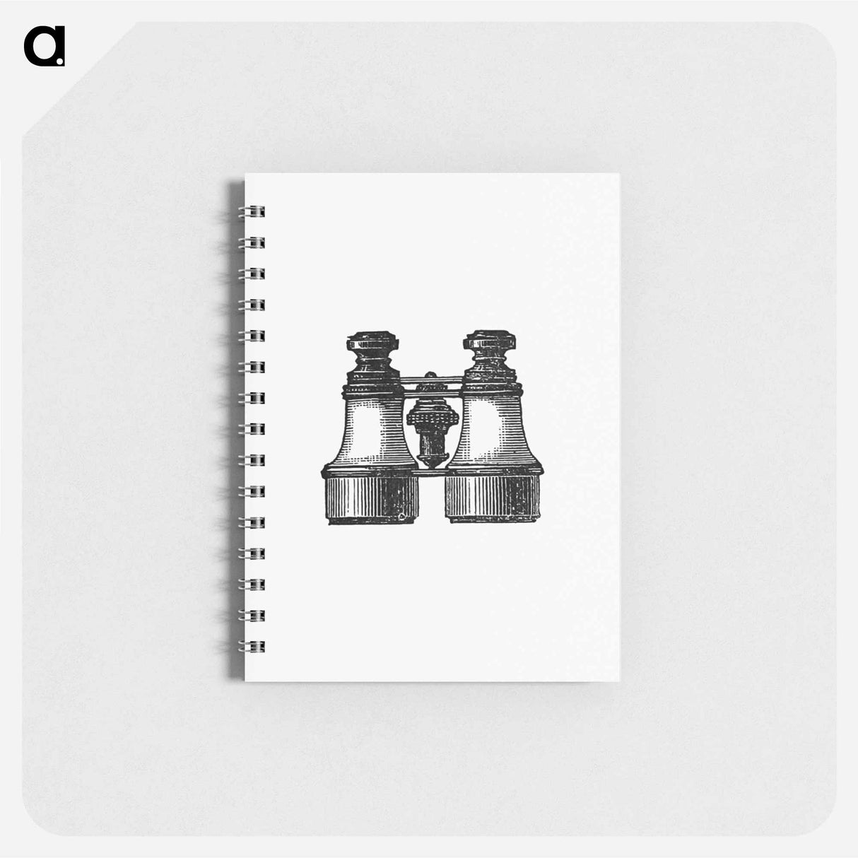 アートメモ帳-Binoculars and Maps Illustration
 - 大英図書館 Memo.