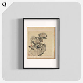 アートポスター-Chrysanthemum and Rock
 - クリーブランド美術館 Poster.