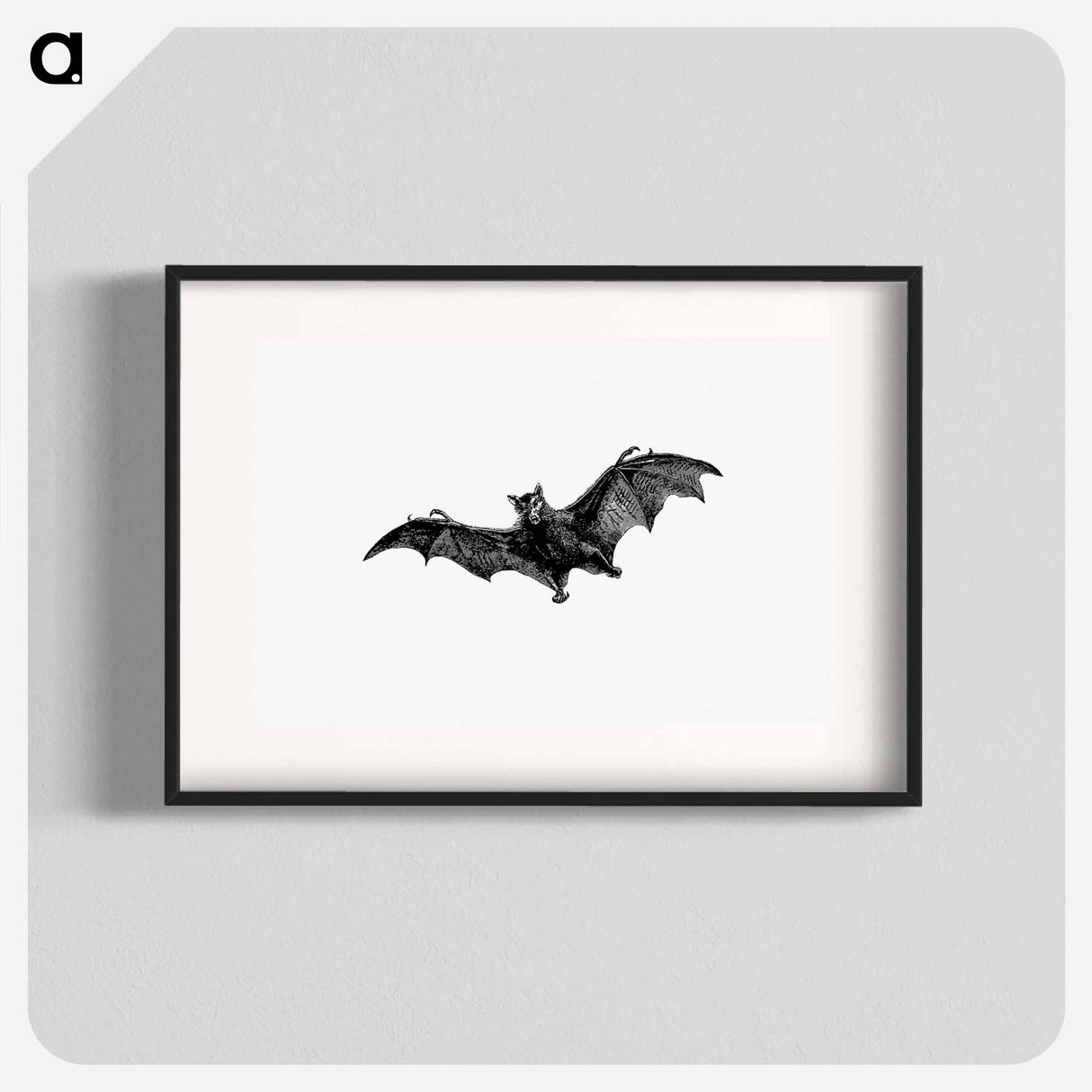 アートポスター-Flying Bat from Woodland Romances; Or, Fables And Fancies
 - 大英図書館 Poster.
