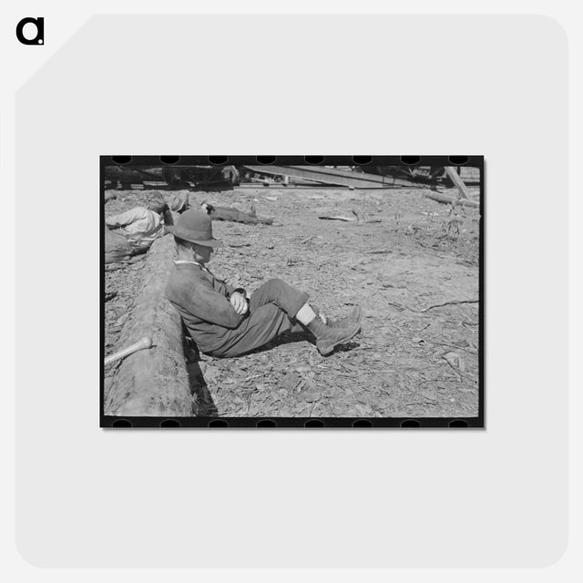 アートポストカード-Foreman of the Lumber Camp
 - ラッセル リー Postcard.