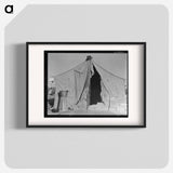 Untitled photo, possibly related to: One of a row of tents, home of a pea picker. Near Calipatria, Imperial Valley, California - ドロテア ラング Poster.