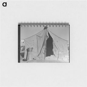 アートメモ帳-Untitled photo, possibly related to: One of a row of tents, home of a pea picker. Near Calipatria, Imperial Valley, California - ドロテア ラング Memo.