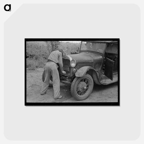 アートポストカード-Migrant Boy, Muskogee
 - ラッセル リー Postcard.