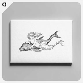 アートパネル-Mermaid from The Story Of The Mermaiden
 - 大英図書館 Canvas.