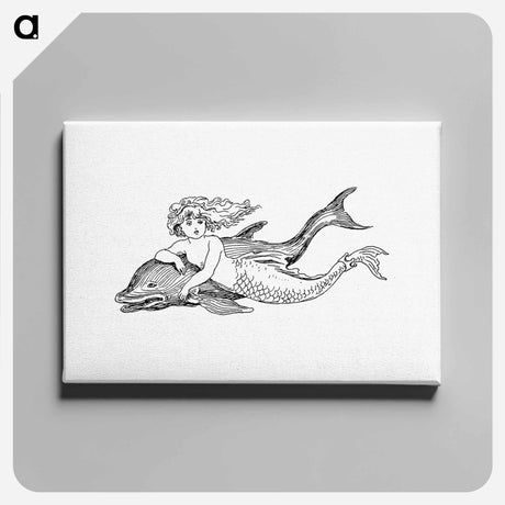 アートパネル-Mermaid from The Story Of The Mermaiden
 - 大英図書館 Canvas.