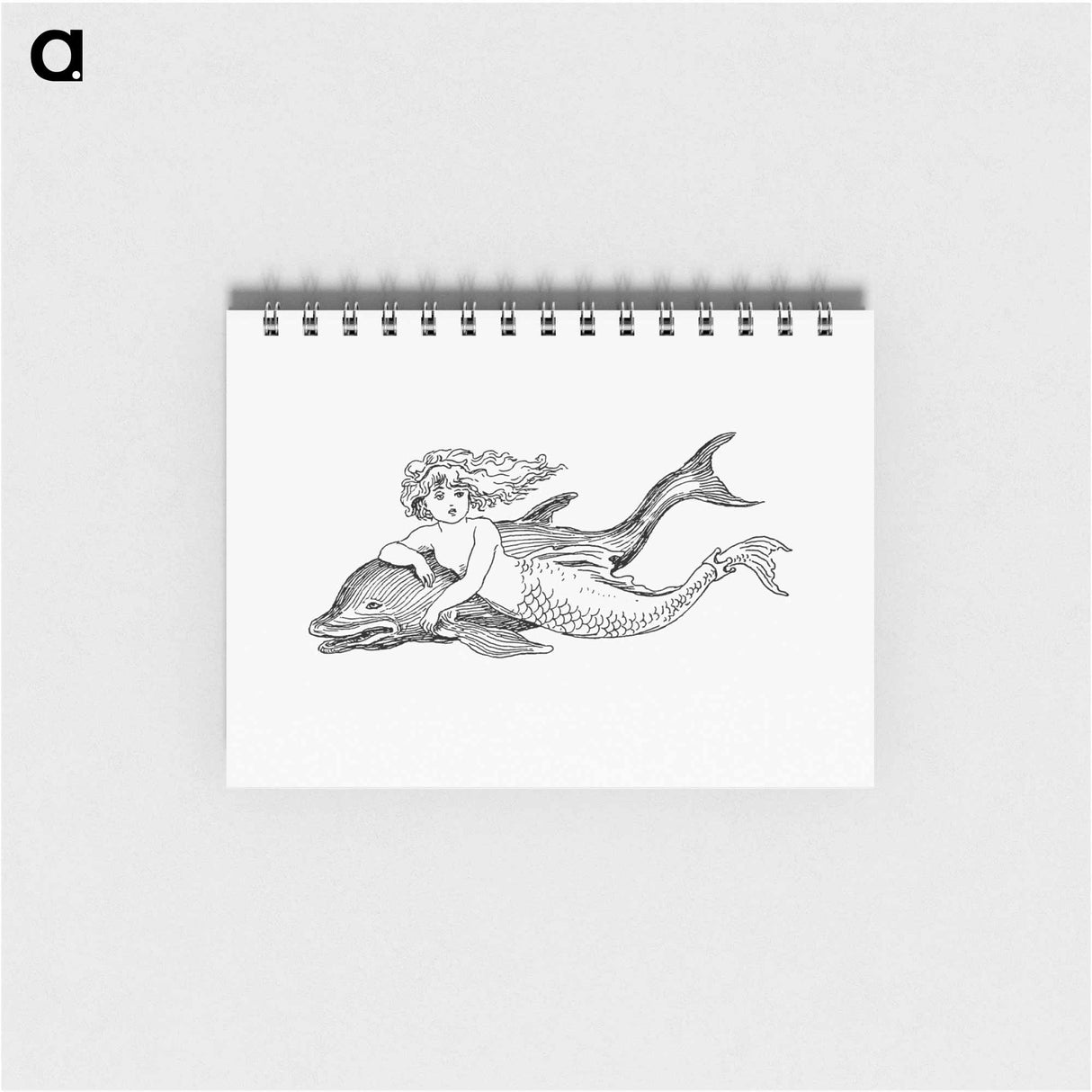 アートメモ帳-Mermaid from The Story Of The Mermaiden
 - 大英図書館 Memo.