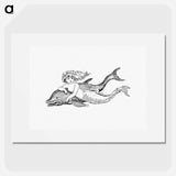 アートポスター-Mermaid from The Story Of The Mermaiden
 - 大英図書館 Poster.