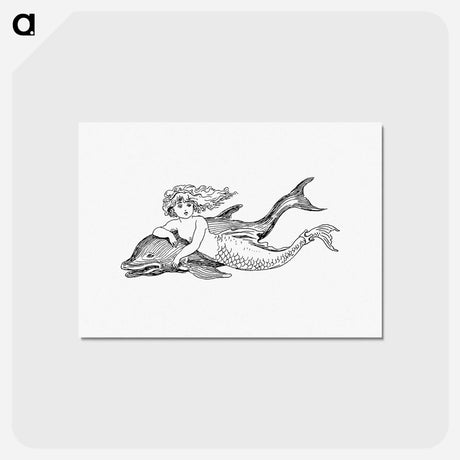 アートポストカード-Mermaid from The Story Of The Mermaiden
 - 大英図書館 Postcard.