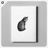 アートパネル-Domestic Cat from Aileen Aroon, A Memoir Of A Dog
 - 大英図書館 Canvas.