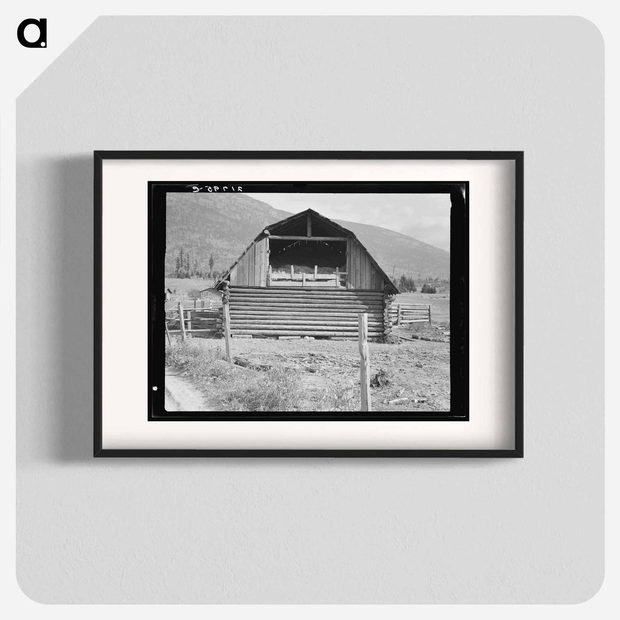 Log barn - Dorothea Lange Poster.