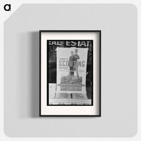アートポスター-Harlingen Real Estate Window
 - ラッセル リー Poster.