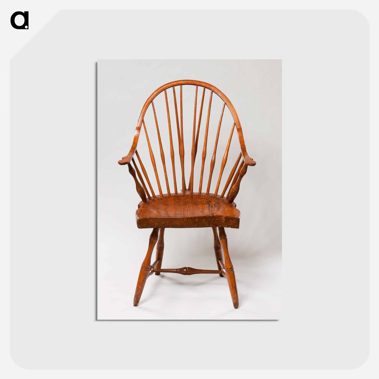 アートポストカード-Bow-Back Windsor Armchair
 - バーンズ・コレクション Postcard.