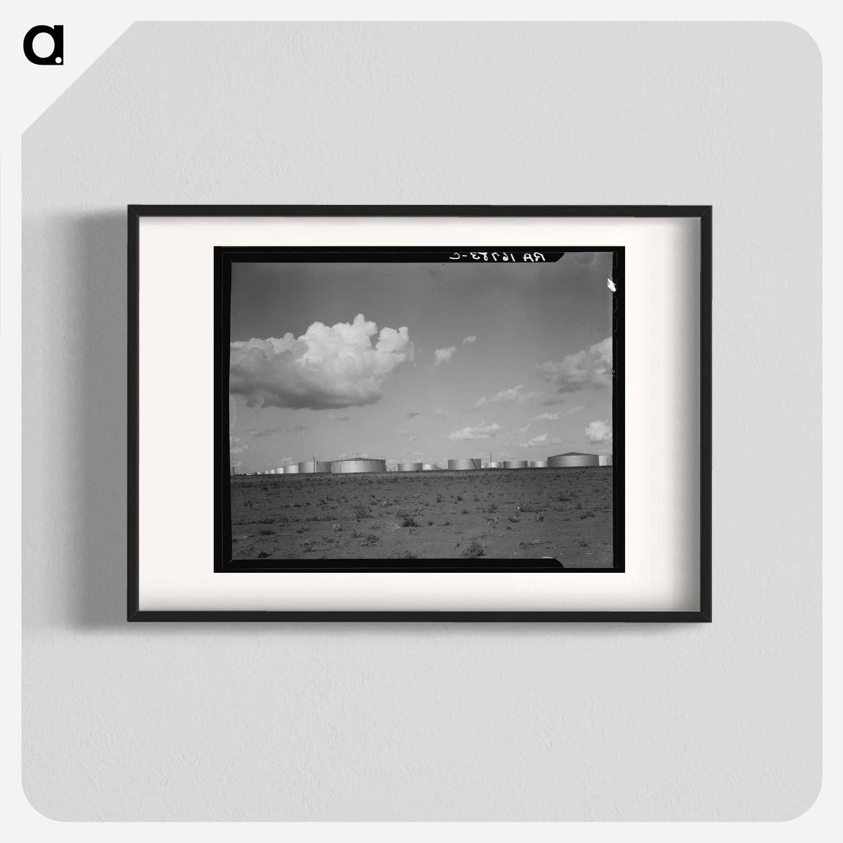 Oil tank farm near Odessa, Texas - Dorothea Lange Poster.